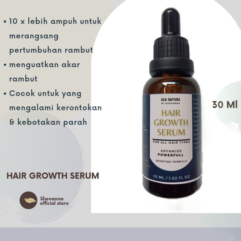 (Harga Grosir 40 Pcs) Hair Growth Serum Penumbuh Rambut Alami By Shevanna