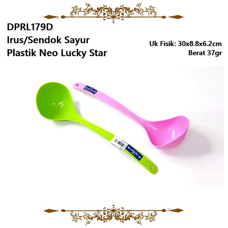 Irus/Sendok Sayur Plastik Neo Lucky Star 30cm