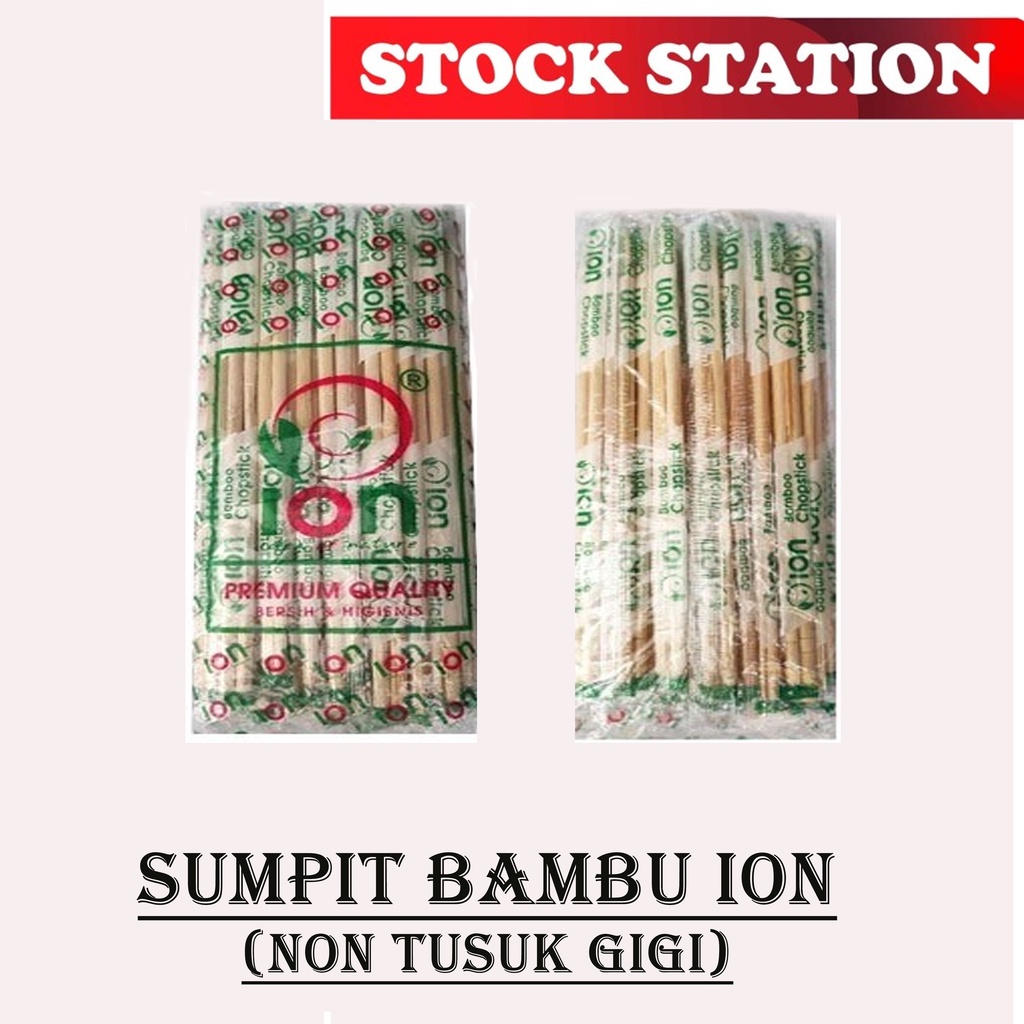 Sumpit Bambu ION + Tusuk Gigi &amp; Sumpit Bambu ION Non Tusuk Gigi