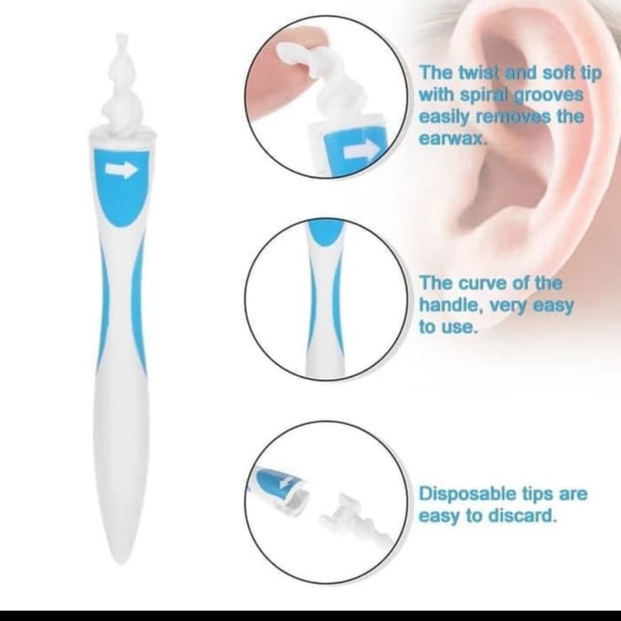 Smart swab pembersih korek kuping telinga Earpick easy earwax