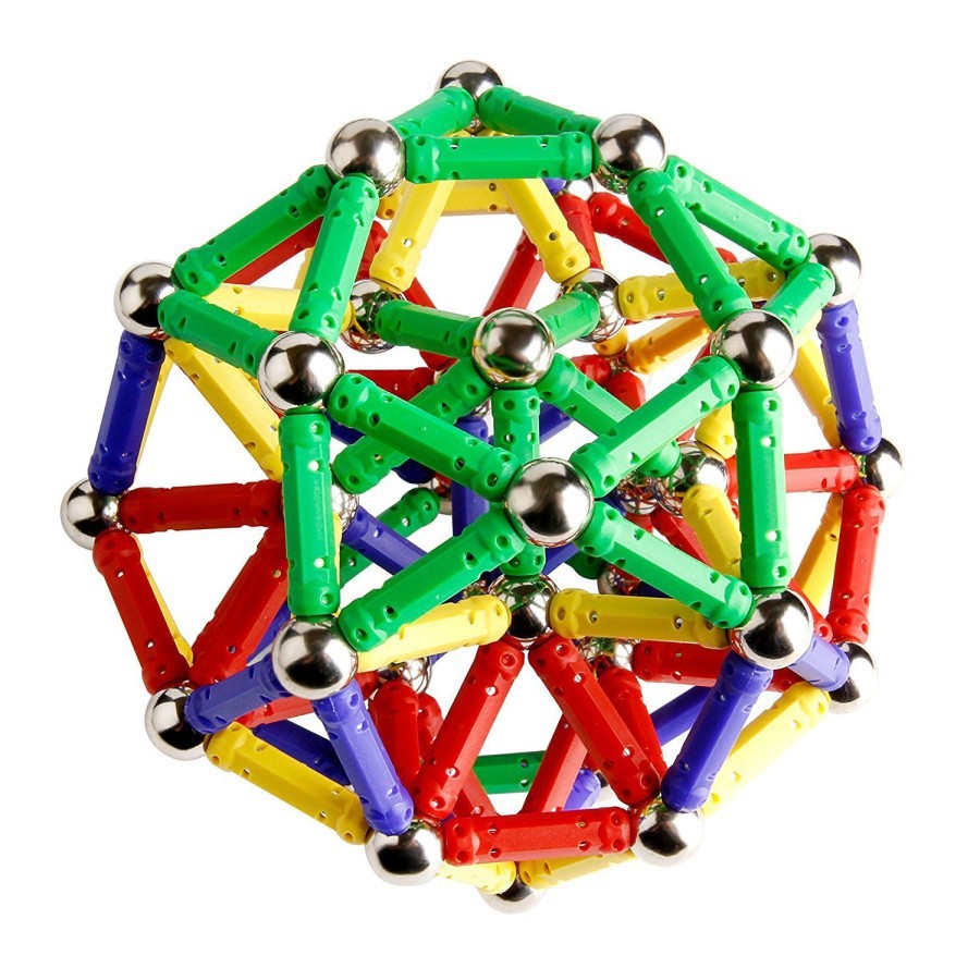 Magnetic Stick And Ball Colour Mainan Puzzle Model Kit Warna Warni