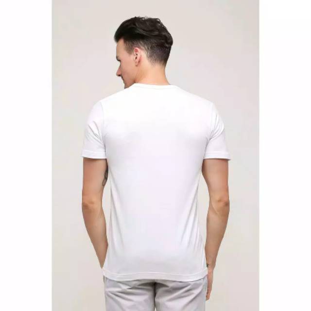 KAOS RIDER Lifestyle T-shirt Man R 222 BP Putih 1 In V - Neck
