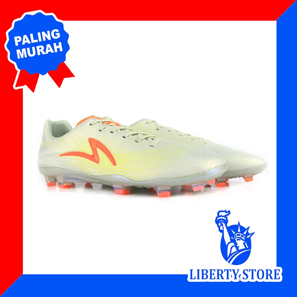 Sepatu Bola Specs Original LS ULTRA FG META CRUSH ETHER GREY SHOCK ORANGE ZEST GREEN