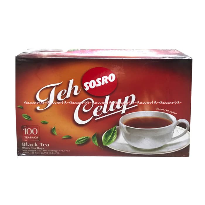 

Teh Sosro Celup Black Tea 100 Tea Bags Teh Dari Daun Hitam Pilihan - tth1167