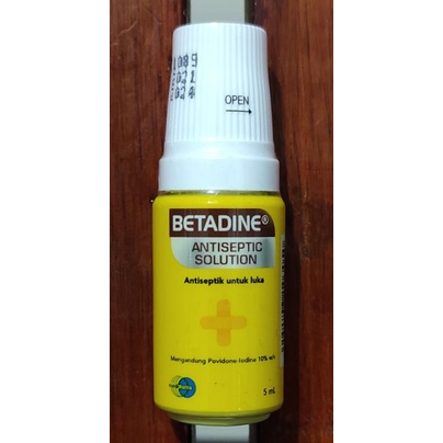 Obat Antiseptik Betadine 5 ML / Membunuh kuman penyebab Infeksi
