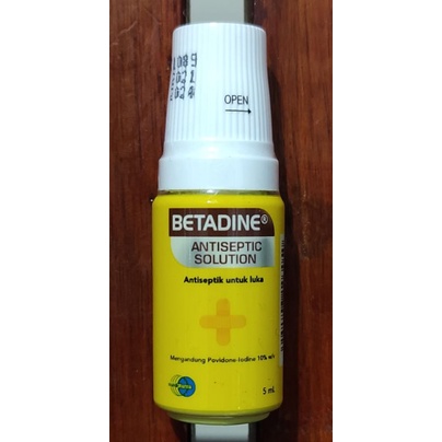 Obat Antiseptik Betadine 5 ML / Membunuh kuman penyebab Infeksi