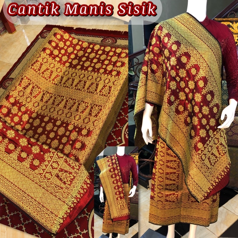 Songket tenun cantik manis SISIK / Songket Palembang asli Tenun Tangan. (ilham Songket).