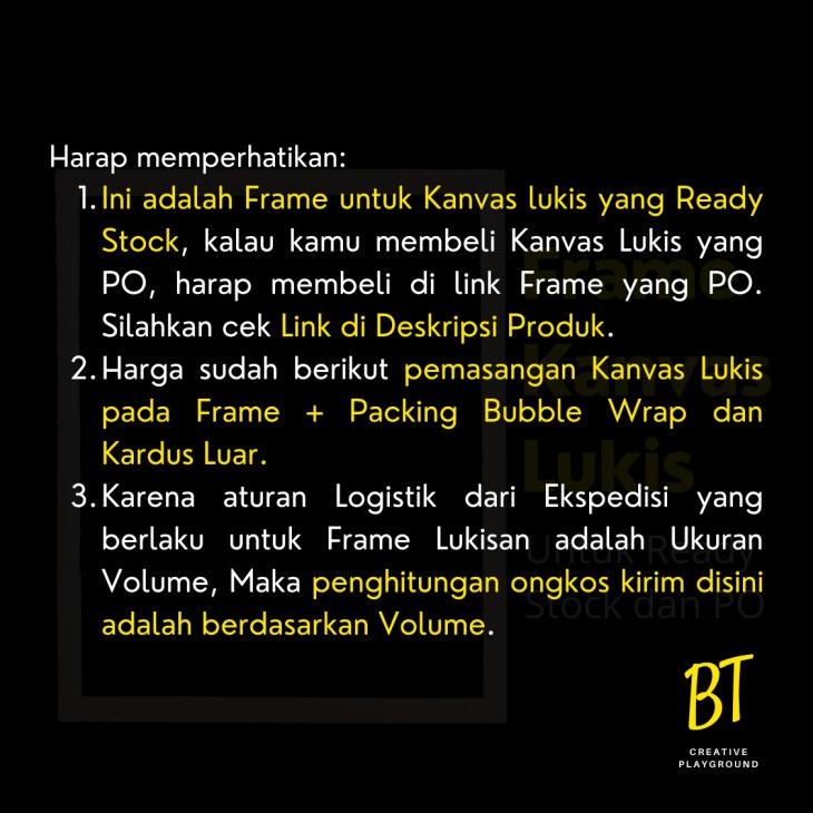 

BISA COD FRAME KANVAS LUKIS 40X50 UNTUK KANVAS READY STOCK TERBAIK 11