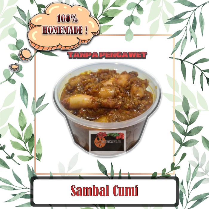 

SAMBAL CUMI 300 GRAM SPECIAL DAPUR KERAS, HOMEMADE TANPA PENGAWET