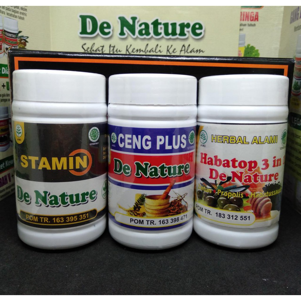 Obat Penyubur Pria - Mengentalkan Sperma Encer - Mandul - Ejakulasi Dini Herbal De Nature