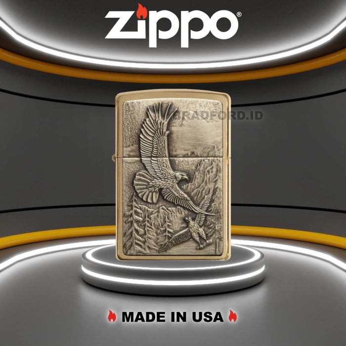 Mancis Zippo Original Soaring Eagles 20854 Made In USA Garansi Resmi