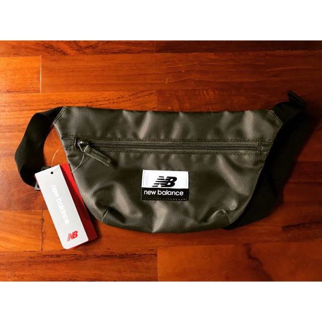 1000% ORIGINAL green New Balance sling waist bum bag tas selempang