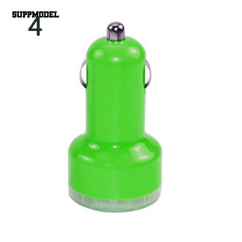 Adaptor Charger Mobil USB Ganda 5V 2.1A / 1A