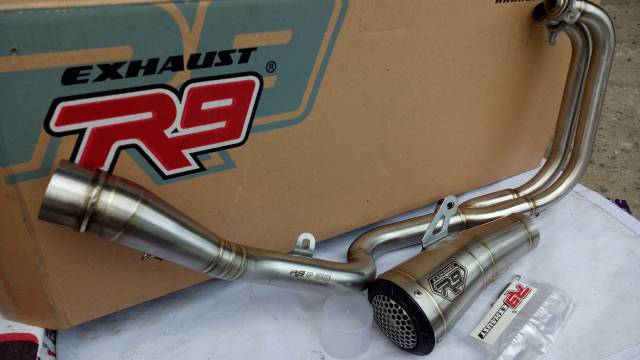 Knalpot R9 Gp Ss Stainless Kawasaki N250 - Ninja 250 2018 2019 Original