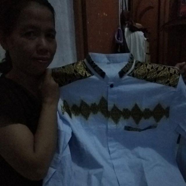 Size M L Xl Xxl Xxxl Bswart Batik Hrb026 Kenongo Hem Pendek Padi Pekalongan M L Xl Batik Pria Murahl
