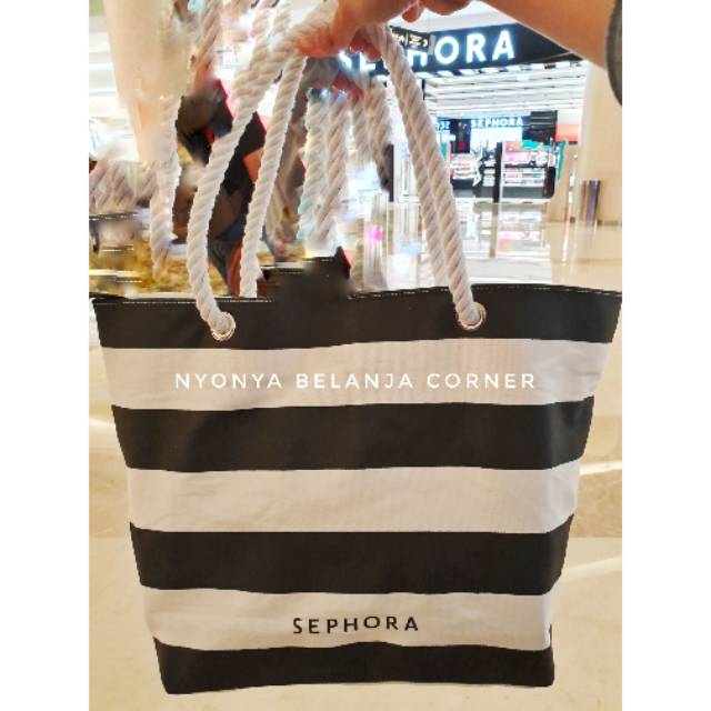 SEPHORA BEAUTY PASS CANVAS TOTE BAG