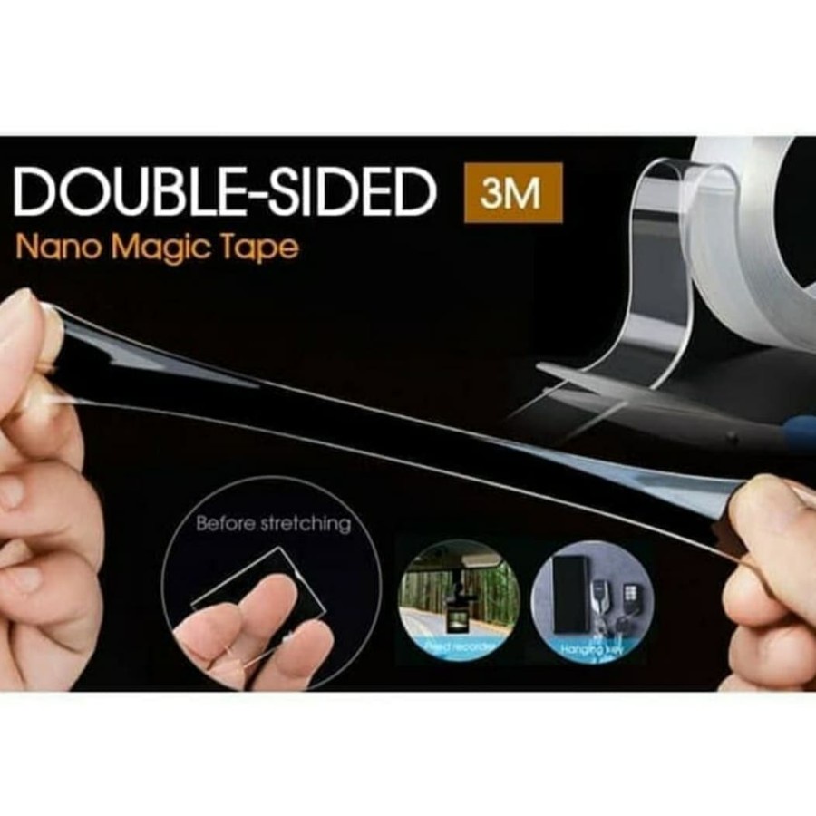 JC nano double tape bening tahan air tape
