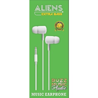 HANDSFREE ALIENS EXTRA BASS BUZZ MUSIC AUDIO MUSIK EARPHONE ALIENS