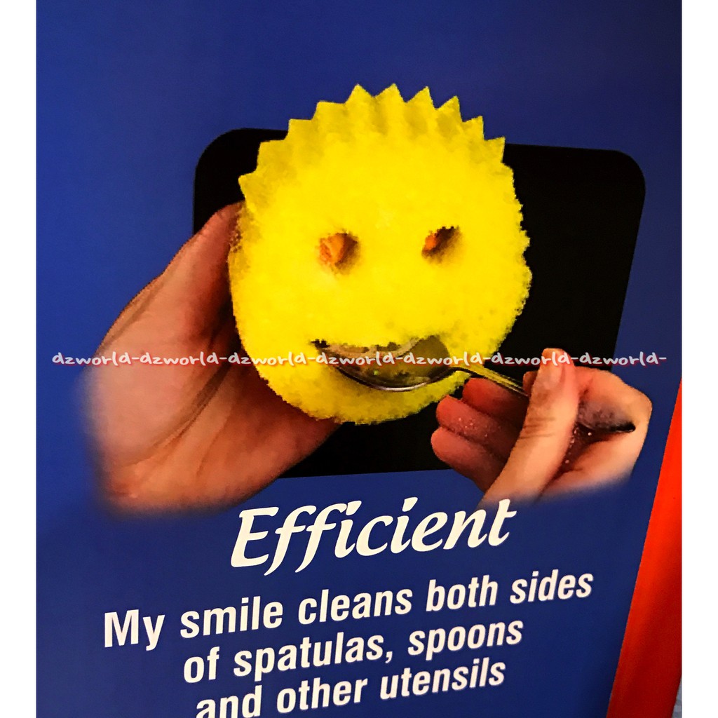 Scrub Daddy Original Sponge Spon Pembersih Serbaguna Dengan Desain Smile Unik