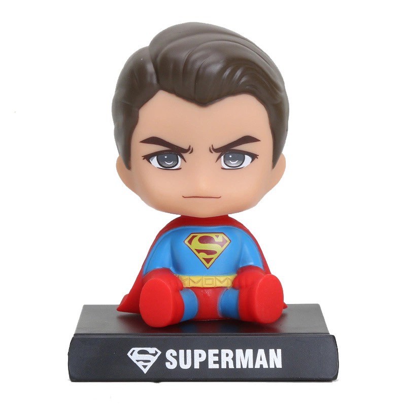 Pajangan Dashboard Mobil Figure Bobble head Pajangan Goyang Avengers Superhero Batman Superman Spiderman