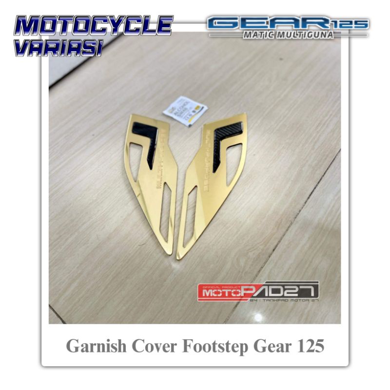 Garnish Footstep Yamaha Gear 125 Cover Pijakan Kaki Yamaha Gear 2022