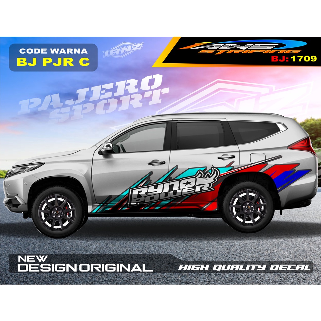 STICKER MOBIL FORTUNER / STIKER MOBIL GRAND LIVINA / VARIASI STIKER PAJERO / STIKER MOBIL