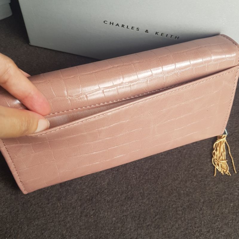 12.12  SALE | CK croc effect tassel long wallet