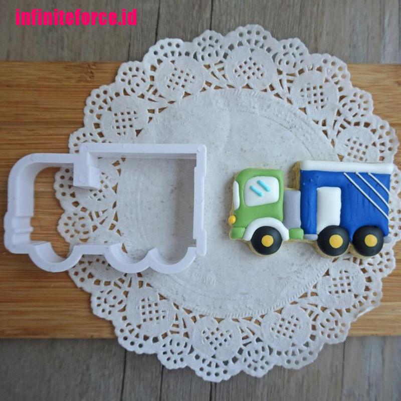 8pcs car truck Cutter Sugarcraft Cake Decorating Cookies Pastry Mould DIY