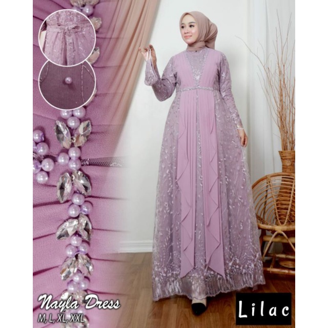 (Realpict) GAMIS NAZWA // GAMIS KEBAYA MODERN // GAMIS TERBARU // GAMIS PESTA TERLARIS // GAMIS MIX