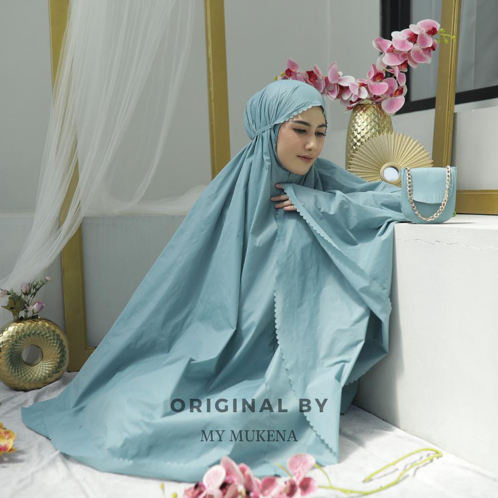 Mukena Dewasa Parasut Premium 3in1 Lasaercut Mewah