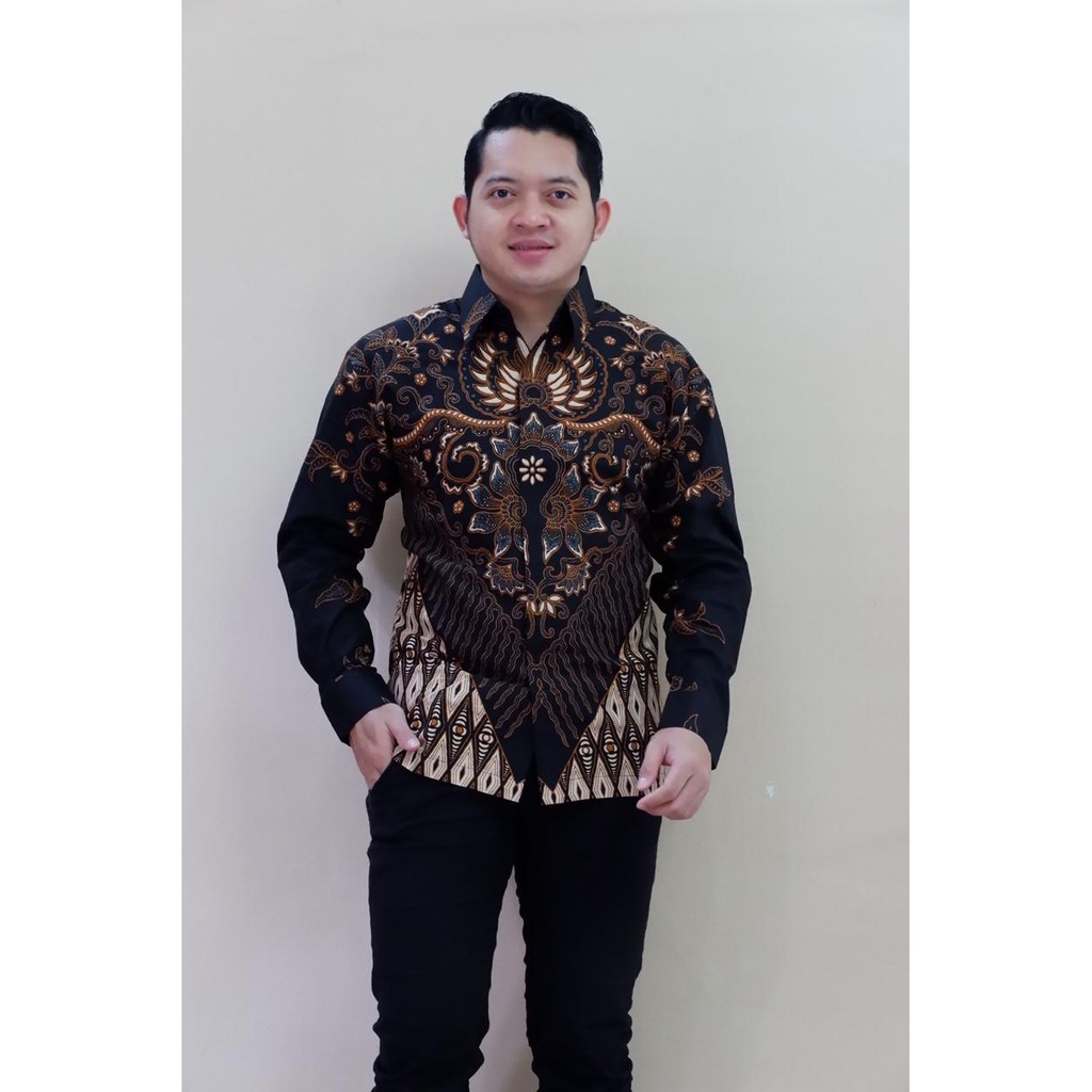 12 MOTIF TERBARU BAJU kemeja batik pria lengan panjang terbaru ORIGINAL  PENDEK modern PREMIUM 31