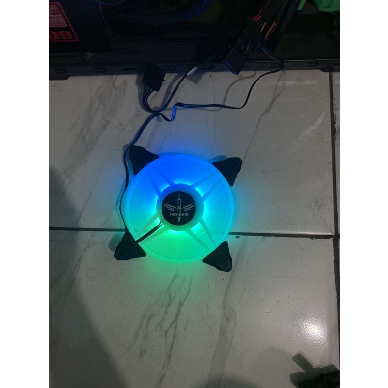 NYK Lightshow Nemesis Fan Casing 12CM LED RING Auto RGB Illumination Fan Case