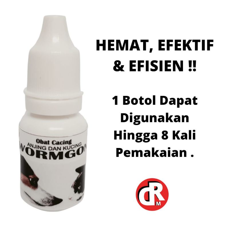 Obat Cacing Cair Parasit Anjing Kucing Kitten Cacing Pita Kremi Cambuk Tambang Wormgon Dewormer