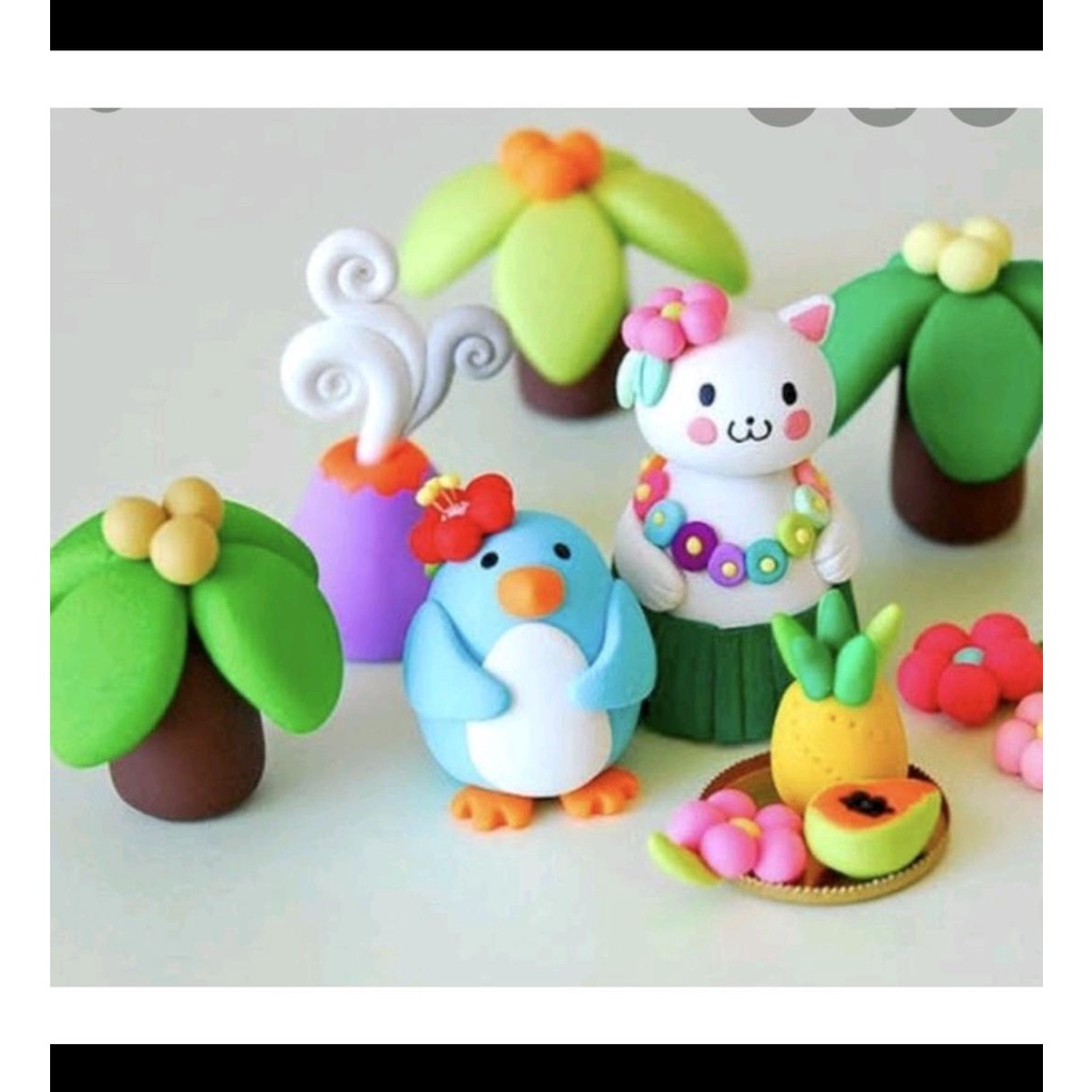 (GS8)Clay Polymer /Mainan Lilin Anak Eduksi Isi 12 Pcs