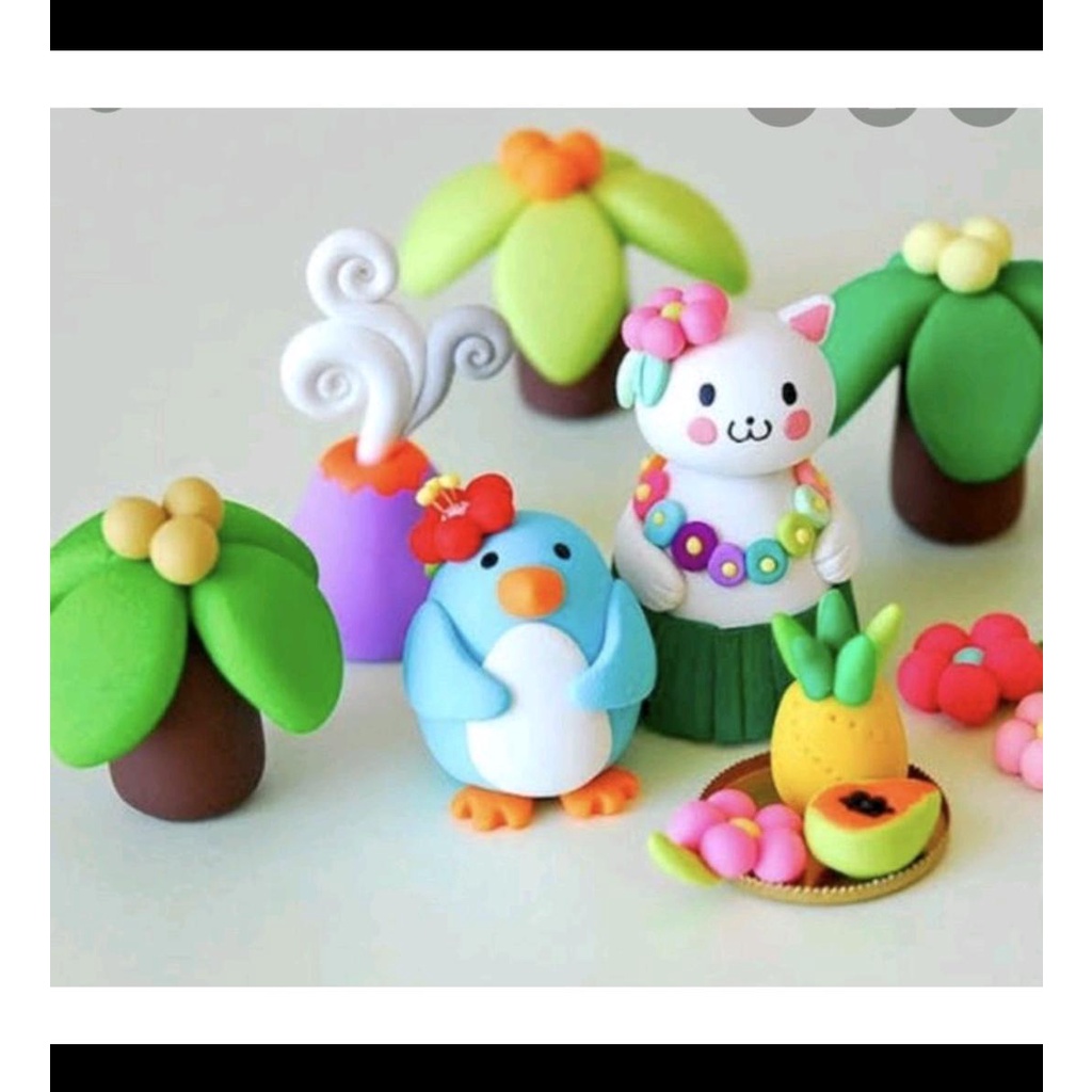 (COD)Clay Polymer Mainan Anak (12 pcs) Edukasi SLIME Clay Dough Colour Play