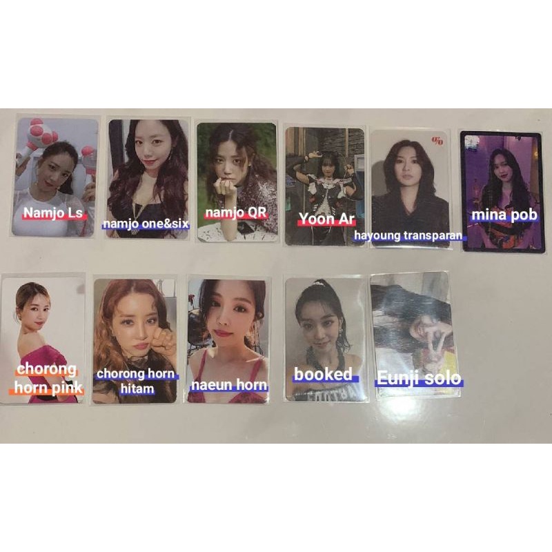 Ready photocard apink