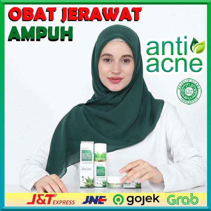 #LUVY CREAM & FACIAL WASH UNTUK PERAWATAN KULIT WAJAH BERJERAWAT & BERMINYAK PRIA WANITA
