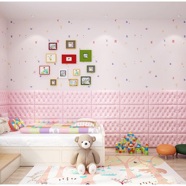 [1KG=24PCS] MGM Wallpaper Dinding Foam 3D Sticker Dinding Bata / Headboard 514 515 517 518-8