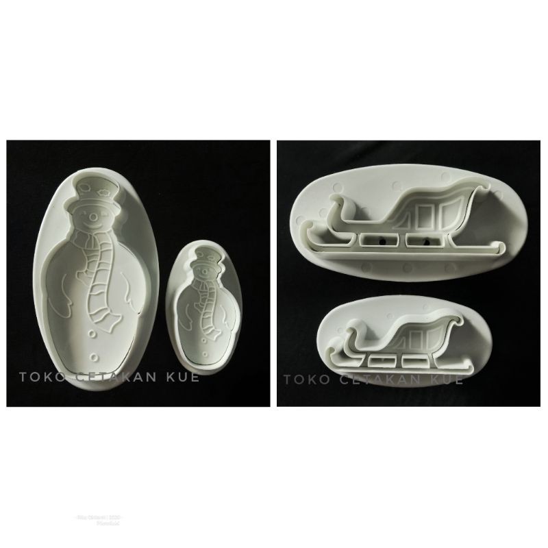 

Snowman Plunger - Sleigh Plunger - Cutter Boneka Salju - Cutter Kereta Salju