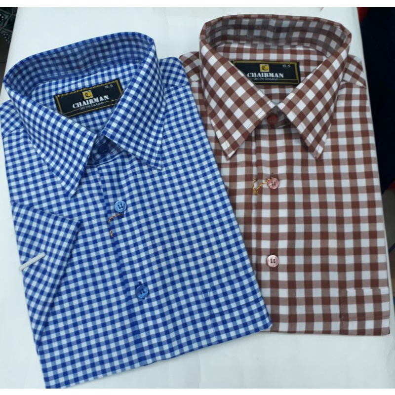 kemeja kotak chairman