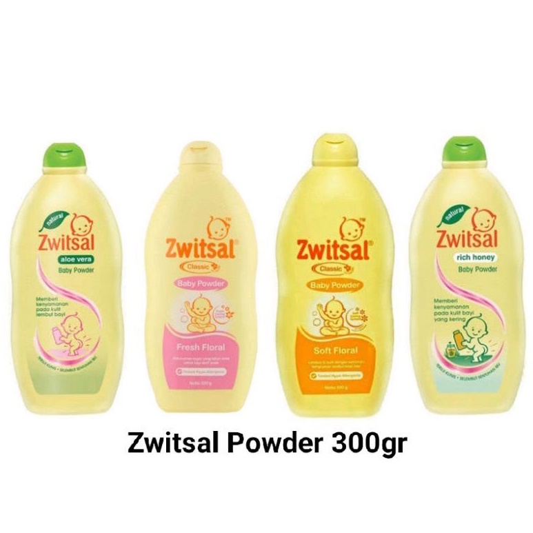 Zwitsal Baby Powder 300gr - Zwitsal Bedak Tabur Bayi - Bedak Bubuk