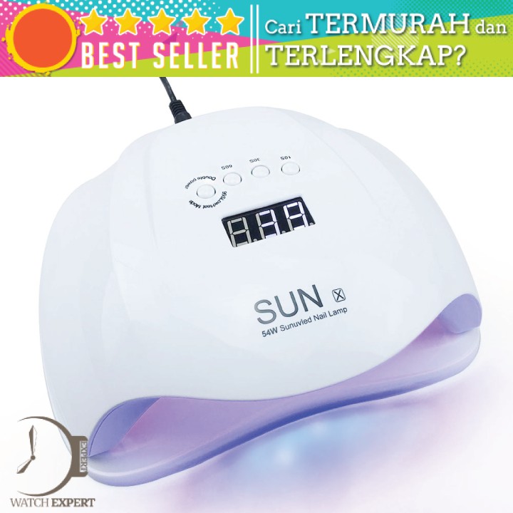 Bisa COD Alat Kecantikan Pengering Kutek Kuku Dengan Lampu 54W LED Ultraviolet UV LED Nail Dryer