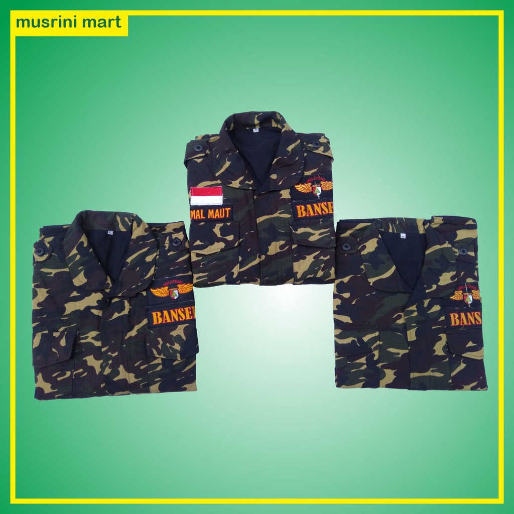 Jaket Banser Bolak Balik Jaket BB Doreng Nasional Jahitan Rapi Premium Quality Free Bet Wajib Musrini Mart