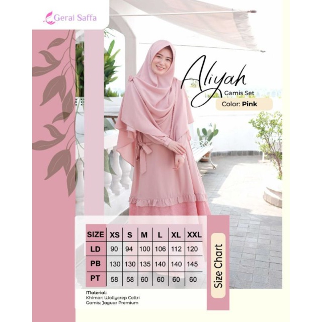gamis Aliyah premium by gerai saffa