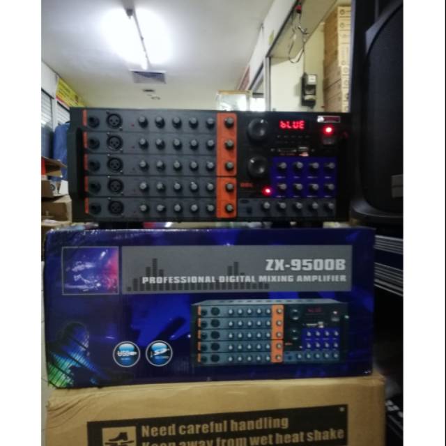 Amplifer Ampli Speaker  Karaoke ZX 9500B Usb Memory Player Bluetooth  GARANSI