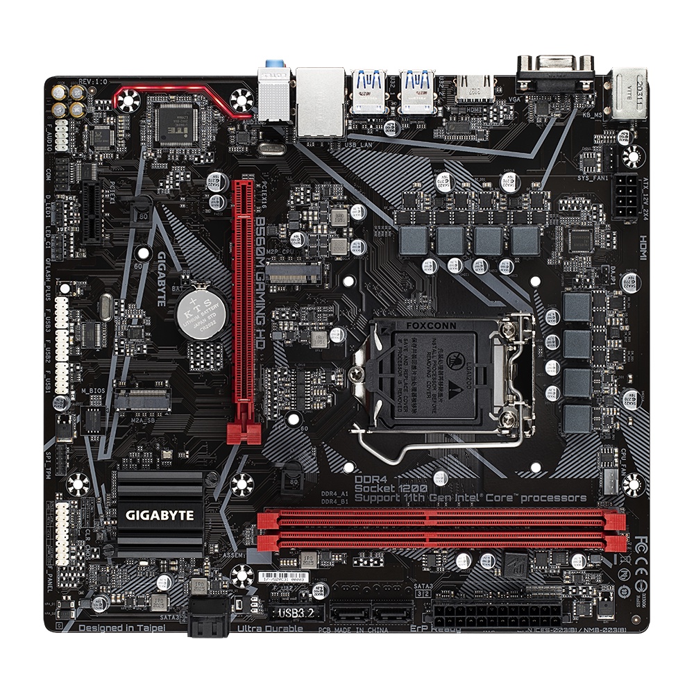 Gigabyte B560M Gaming HD (LGA1200, B560, DDR4, USB3.2, SATA3) NAMPOL GAN