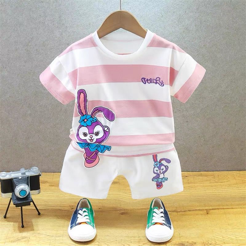 Setelan Anak Permpuan Motif Rabbit Stella Lou