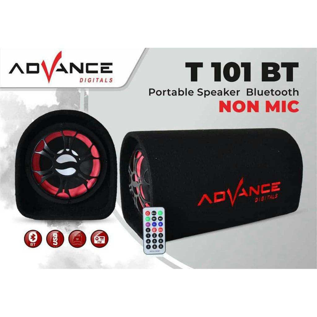 T-101BT Speaker Subwoofer Advance Bluetooth Karaoke Radio T101BT Aktif