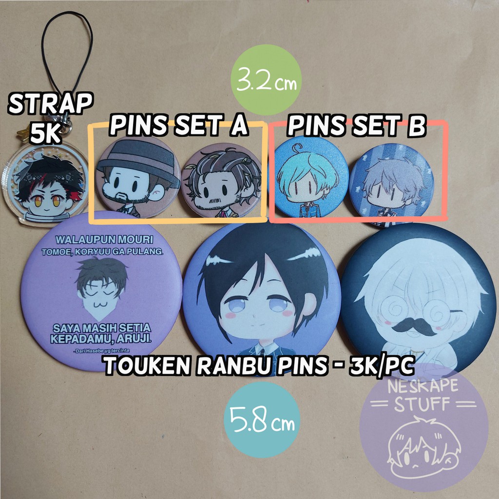 Touken Ranbu , Ensemble Stars , Identity V Random Fan Merch [ CLEARANCE SALE ]
