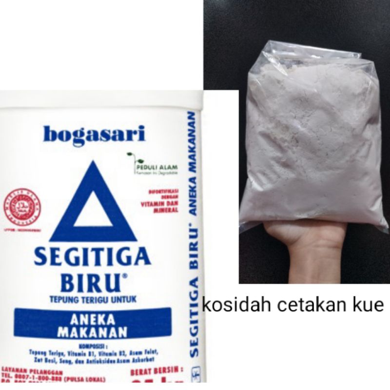 

tepung terigu segitiga biru los/ repack 1kg